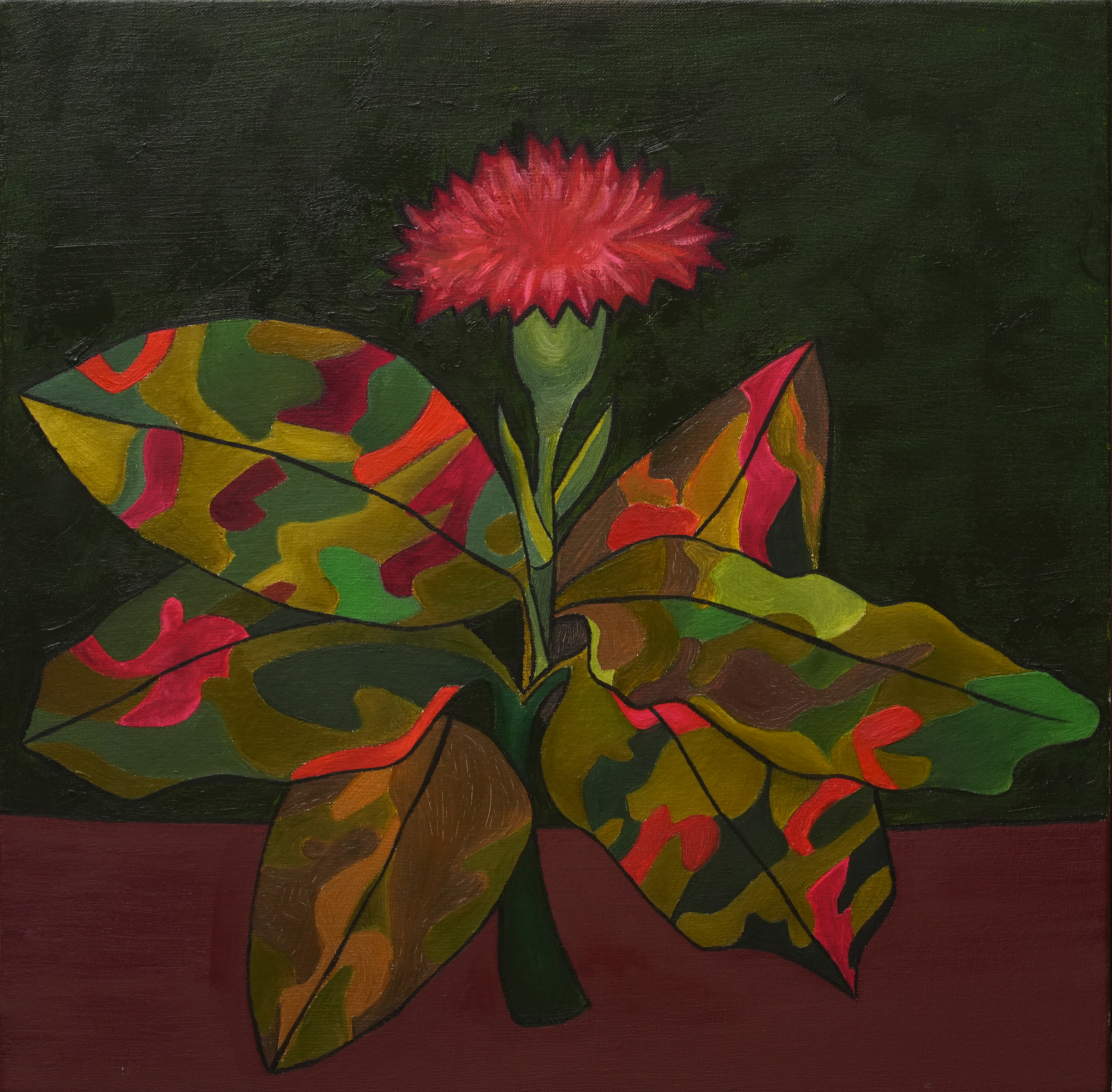 Пять стадий принятия неизбежного 3. Холст, масло.