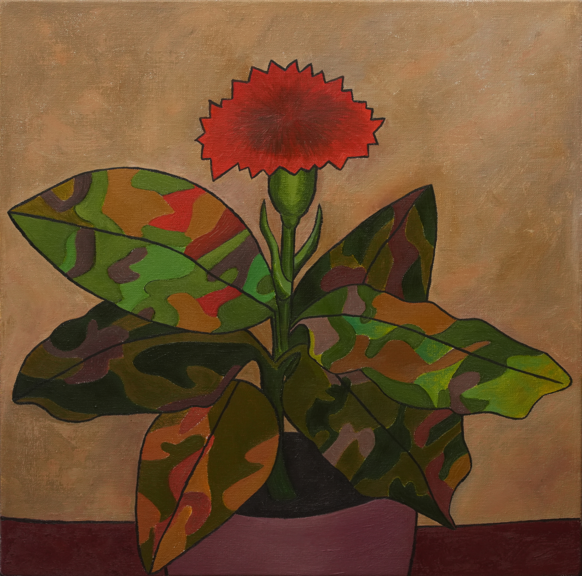 Пять стадий принятия неизбежного 4. Холст, масло.